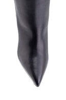 Women's Leather Crocodile Pattern Detailed Heeled Boots | Derimod Women's Leather Crocodile Pattern Detailed Heeled Boots | Derimod