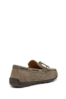 Geox Men's Gray U Spherica Ec16 B - Suede Suede Leather Casual Loafer | Derimod Geox Men's Gray U Spherica Ec16 B - Suede Suede Leather Casual Loafer | Derimod