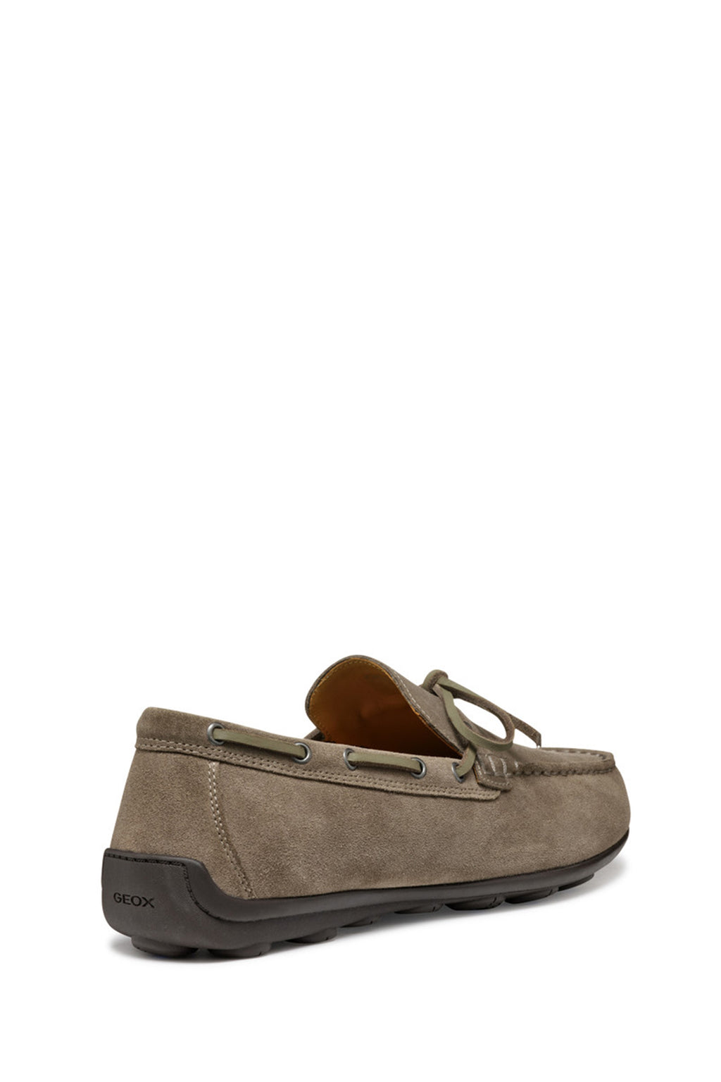 Geox Erkek Gri U Spherica Ec16 B - Suede Süet Deri Casual Loafer