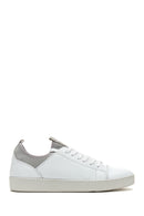 Men's White Leather Sneaker | Derimod Men's White Leather Sneaker | Derimod