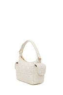 Woman Cream Long-Strap Quilted Shoulder Bag | Derimod Woman Cream Long-Strap Quilted Shoulder Bag | Derimod