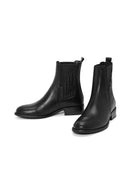 Women's Black Leather Chelsea Boots | Derimod Women's Black Leather Chelsea Boots | Derimod