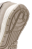 Men's Beige Lace-up Leather Sneaker | Derimod Men's Beige Lace-up Leather Sneaker | Derimod