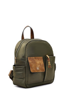 Woman Green Fabric Backpack | Derimod Woman Green Fabric Backpack | Derimod