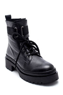 Women's Zippered Leather Boots | Derimod Women's Zippered Leather Boots | Derimod
