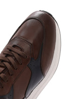 Men's Tan Lace-up Leather Sneaker | Derimod Men's Tan Lace-up Leather Sneaker | Derimod