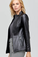 Betina Siyah Kadın Deri Ceket | Derimod Betina Siyah Kadın Deri Ceket | Derimod