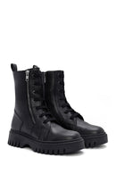 Women's Black Zippered Boots | Derimod Women's Black Zippered Boots | Derimod