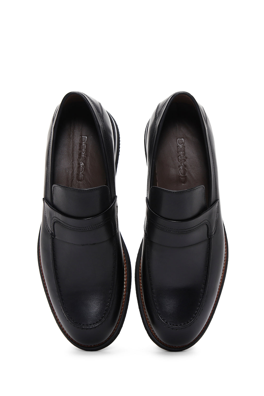Erkek Siyah Deri Casual Loafer