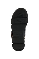 Geox Kadın Siyah Lisbona Deri Sandalet | Derimod Geox Kadın Siyah Lisbona Deri Sandalet | Derimod