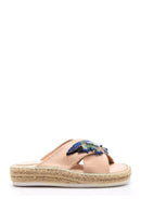 Women's Pearl Espadrille Slippers | Derimod Women's Pearl Espadrille Slippers | Derimod