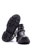 Women's Studded Detailed Leather Boots | Derimod Women's Studded Detailed Leather Boots | Derimod