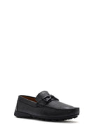 Erkek Siyah Tokalı Deri Loafer | Derimod Erkek Siyah Tokalı Deri Loafer | Derimod