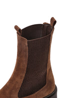 Kadın Kahverengi Süet Deri Chelsea Bot | Derimod Kadın Kahverengi Süet Deri Chelsea Bot | Derimod