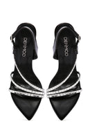 Women's Black Ankle Strap Thin Heel Sandals | Derimod Women's Black Ankle Strap Thin Heel Sandals | Derimod
