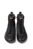 Camper Women's Black Peu Pista Gm Leather Detailed Boots | Derimod Camper Women's Black Peu Pista Gm Leather Detailed Boots | Derimod