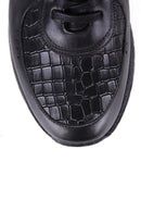 Kroko Desenli Erkek Deri Sneaker | Derimod Kroko Desenli Erkek Deri Sneaker | Derimod