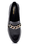 Women's Leather Chain Detailed Loafer | Derimod Women's Leather Chain Detailed Loafer | Derimod