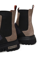 Harley Davidson Woman Mink Nefud Thick-Soled Leather Chelsea Boots | Derimod Harley Davidson Woman Mink Nefud Thick-Soled Leather Chelsea Boots | Derimod