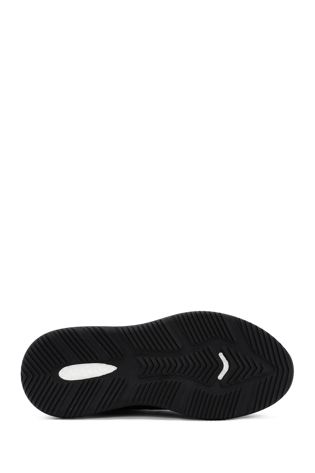 Erkek Siyah Bağcıklı Deri Casual Sneaker