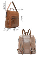 Kadın Kahverengi Askılı Casual Sırt Çantası | Derimod Kadın Kahverengi Askılı Casual Sırt Çantası | Derimod