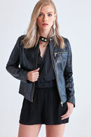 Nina Kadın Deri Ceket | Derimod Nina Kadın Deri Ceket | Derimod