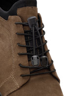 Men's Mink Lace-Up Nubuck Leather Casual Shoes | Derimod Men's Mink Lace-Up Nubuck Leather Casual Shoes | Derimod