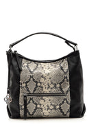 Women's Snakeskin Patterned Shoulder Bag | Derimod Women's Snakeskin Patterned Shoulder Bag | Derimod