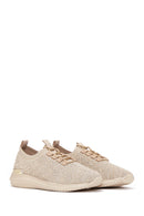 Kadın Bej Taşlı Sneaker | Derimod Kadın Bej Taşlı Sneaker | Derimod