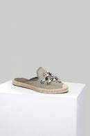 Women's Beaded Espadrille Slippers | Derimod Women's Beaded Espadrille Slippers | Derimod