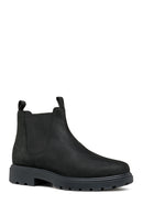 Geox Men's Black Spherica Ec7 Leather Chelsea Boots | Derimod Geox Men's Black Spherica Ec7 Leather Chelsea Boots | Derimod