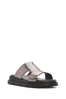 Women's Anthracite Thick Sole Metallic Leather Slippers
| Derimod
Women's Anthracite Thick Sole Metallic Leather Slippers
| Derimod