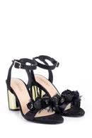Women's Leather Accessory Detailed Heeled Shoes | Derimod Women's Leather Accessory Detailed Heeled Shoes | Derimod
