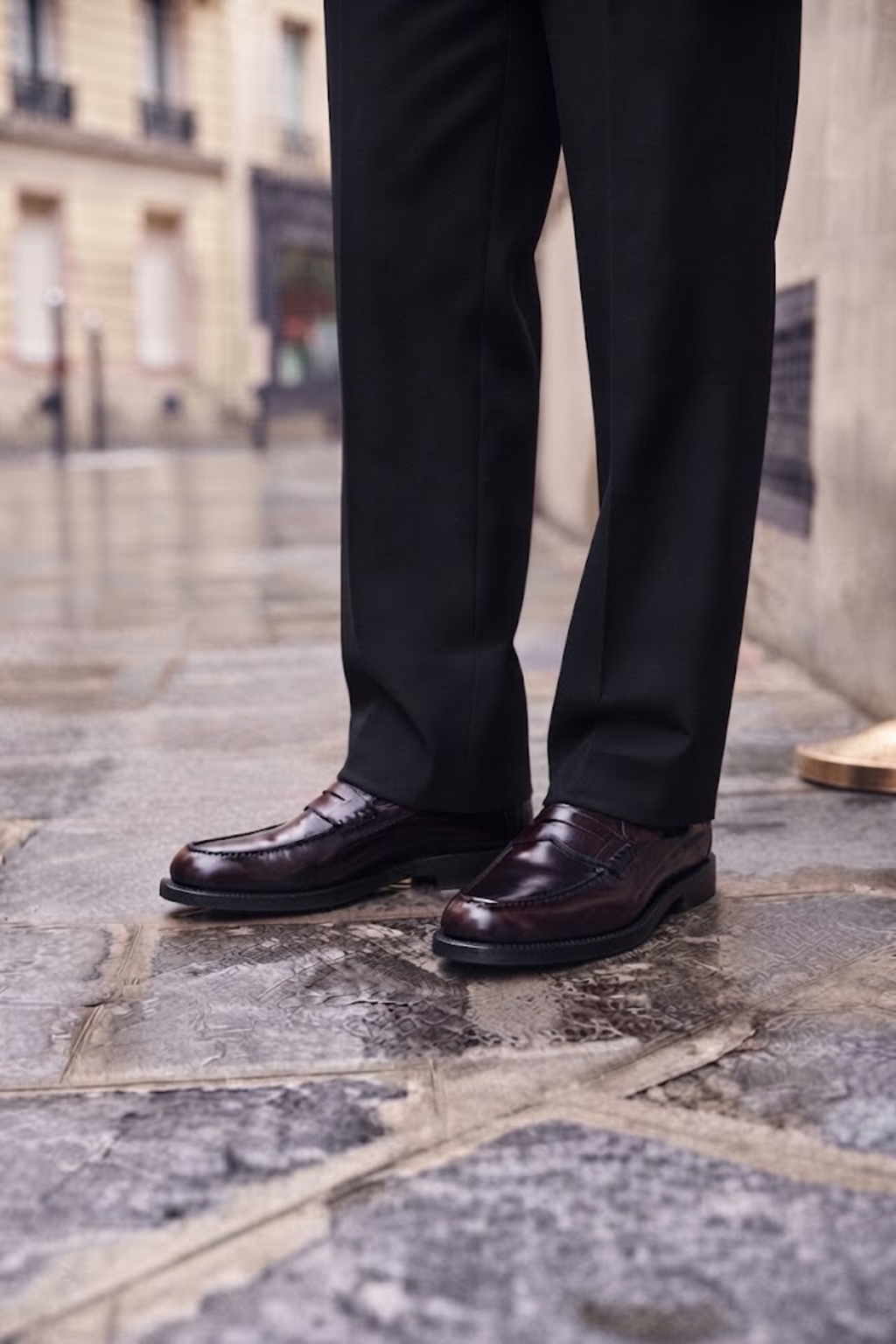 Erkek Bordo Deri Casual Loafer