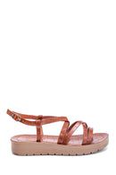 Women's Casual Crocodile Patterned Sandals | Derimod Women's Casual Crocodile Patterned Sandals | Derimod