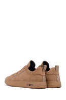 Male Mink Lace-Up Nubuck Leather Sneaker | Derimod Male Mink Lace-Up Nubuck Leather Sneaker | Derimod