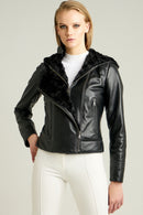 Cindy Kadın Deri Ceket | Derimod Cindy Kadın Deri Ceket | Derimod