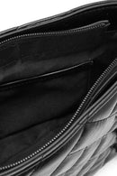 Kadın Siyah Uzun Zincir Askılı Kapitone Omuz Çantası | Derimod Kadın Siyah Uzun Zincir Askılı Kapitone Omuz Çantası | Derimod