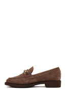 Woman Mink Buckled Suede Loafer | Derimod Woman Mink Buckled Suede Loafer | Derimod
