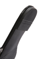 Women's Black Stone Slippers | Derimod Women's Black Stone Slippers | Derimod