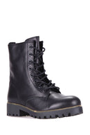 Lace-Up Women's Leather Boots | Derimod Lace-Up Women's Leather Boots | Derimod
