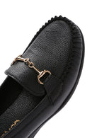 Kadın Siyah Dolgu Topuk Loafer | Derimod Kadın Siyah Dolgu Topuk Loafer | Derimod