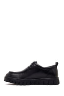Male Black Lace-Up Thick-Soled Leather Casual Shoes | Derimod Male Black Lace-Up Thick-Soled Leather Casual Shoes | Derimod