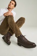Lace-Up Men's Leather Boots | Derimod Lace-Up Men's Leather Boots | Derimod