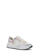 Geox Women's White Bulmya Lace-up Leather Sneaker | Derimod Geox Women's White Bulmya Lace-up Leather Sneaker | Derimod