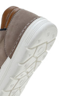 Erkek Vizon Bağcıklı Deri Casual Ayakkabı | Derimod Erkek Vizon Bağcıklı Deri Casual Ayakkabı | Derimod