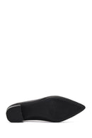 Derimod Flex Woman Black Thick-Heeled Leather Shoes | Derimod Derimod Flex Woman Black Thick-Heeled Leather Shoes | Derimod