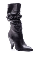 Women's Heeled Leather Boots | Derimod Women's Heeled Leather Boots | Derimod
