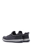 Derimod Zero Men's Gray Lace-Up Thick Soled Fabric Sneaker | Derimod Derimod Zero Men's Gray Lace-Up Thick Soled Fabric Sneaker | Derimod