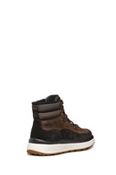 Geox Men's Brown Granito + Grip Abx Laced Waterproof Leather Casual Boots | Derimod Geox Men's Brown Granito + Grip Abx Laced Waterproof Leather Casual Boots | Derimod